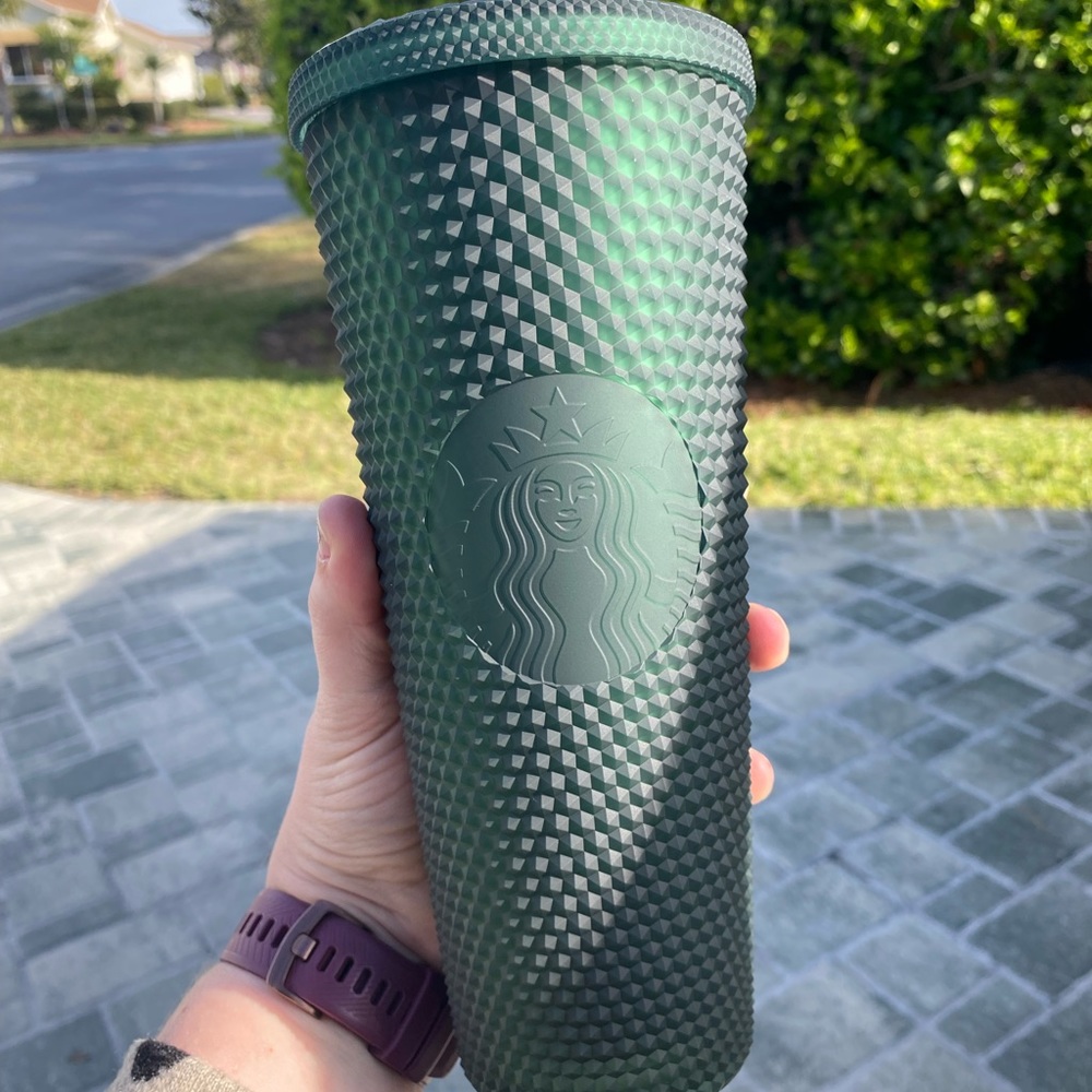 Starbucks studded tumbler - 24 oz - dark green
